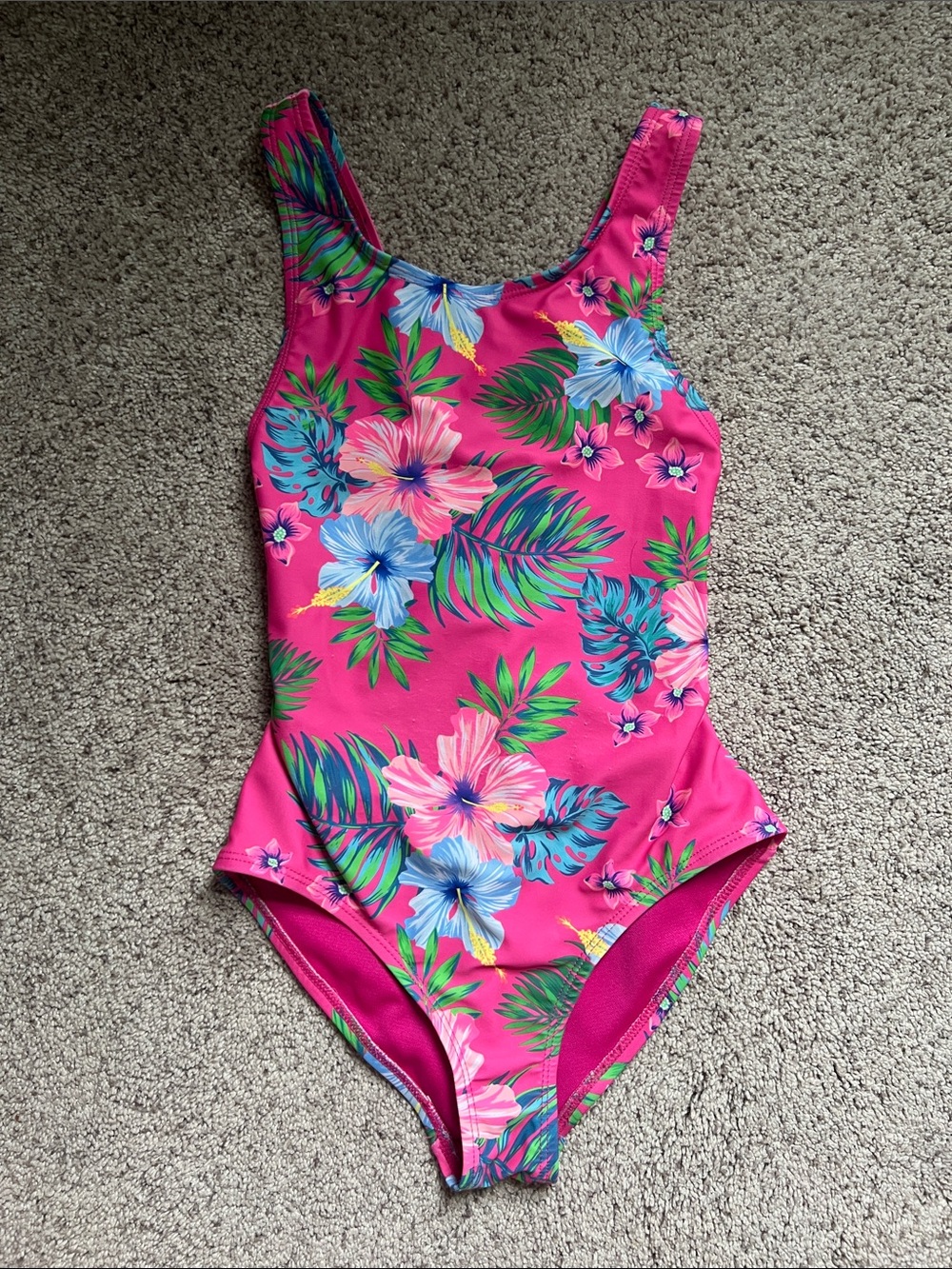 Land’s End Girls Tropical Swimsuit - Size 6/7